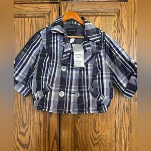 Point zero Nicole Benisti cropped jacket size large, new with tags